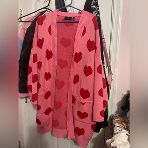 Extreme rare ⭐️ Lazy Oaf Heart Cardigan in size Small